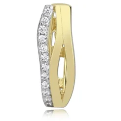 Balia Damen Creolen aus 333 Gelbgold mit Zirkonia BGO0001GW