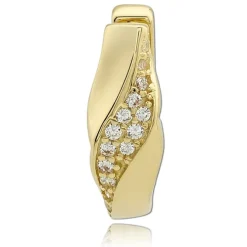 Balia Damen Creolen aus 333 Gelbgold mit Zirkonia BGO0122GW