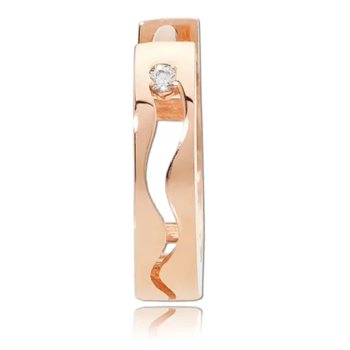 Balia Damen Creolen aus 333 Rosegold mit Zirkonia BGO0034RW