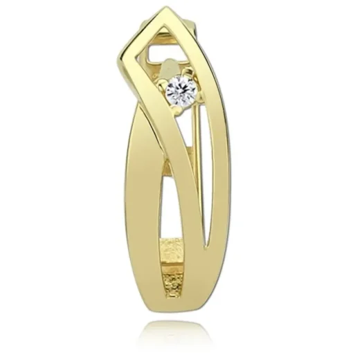 Balia Damen Creolen aus 333 Gelbgold mit Zirkonia BGO0005GW