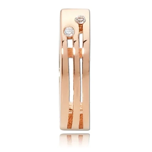Balia Damen Creolen aus 333 Rosegold mit Zirkonia BGO0033RW