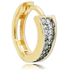 Balia Damen Creolen aus 333 Gelbgold mit Zirkonia BGO0038GW