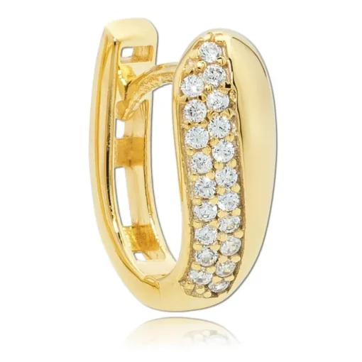 Balia Damen Creolen aus 333 Gelbgold mit Zirkonia BGO0042GW