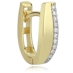 Balia Damen Creolen aus 333 Gelbgold mit Zirkonia BGO0002GW