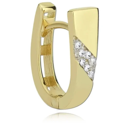 Balia Damen Creolen aus 333 Gelbgold mit Zirkonia BGO0003GW