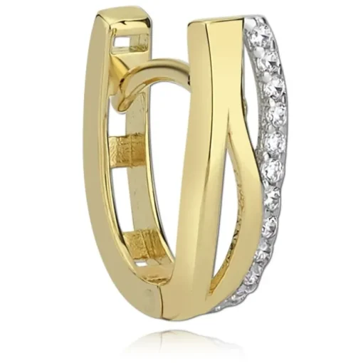 Balia Damen Creolen aus 333 Gelbgold mit Zirkonia BGO0001GW