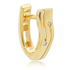Balia Damen Creolen aus 333 Gelbgold mit Zirkonia BGO0046GW