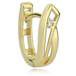Balia Damen Creolen aus 333 Gelbgold mit Zirkonia BGO0005GW