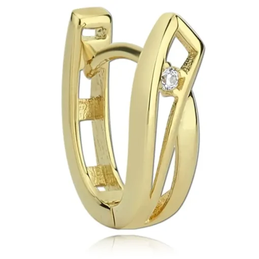 Balia Damen Creolen aus 333 Gelbgold mit Zirkonia BGO0005GW