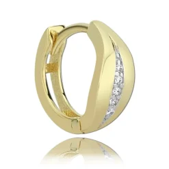 Balia Damen Creolen aus 333 Gelbgold mit Zirkonia BGO0007GW