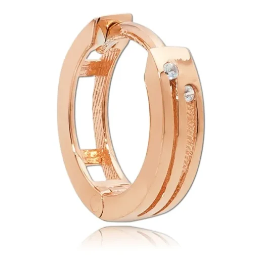 Balia Damen Creolen aus 333 Rosegold mit Zirkonia BGO0033RW