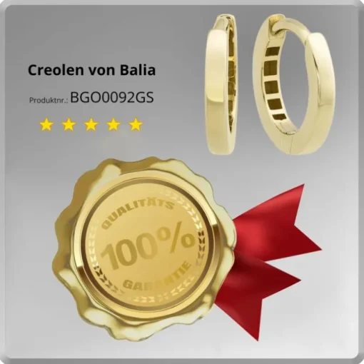 Balia Damen Creolen aus 333 Gelbgold BGO0092GS