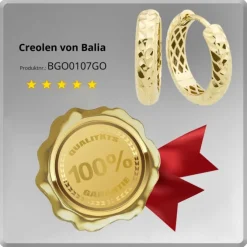 Balia Damen Creolen aus 333 Gelbgold BGO0107GO