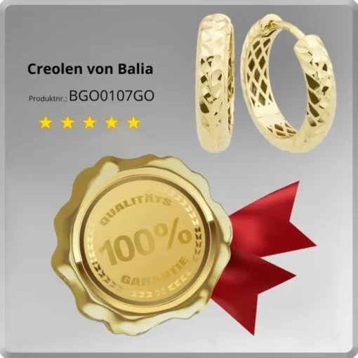 Balia Damen Creolen aus 333 Gelbgold BGO0107GO