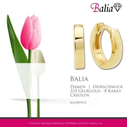 Balia Damen Creolen aus 333 Gelbgold BGO0039GS