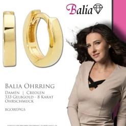 Balia Damen Creolen aus 333 Gelbgold BGO0039GS