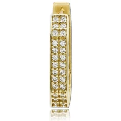 Balia Damen Creolen Karree Zirkonia aus 333 Gelbgold BGO0115GW