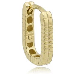 Balia Damen Creolen Muster eckig aus 333 Gelbgold BGO0108GO