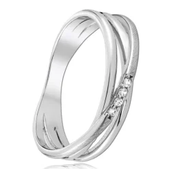 Balia Damen Fashion Ring aus 925 Silber Zirkonia weiß Gr.60 BAR023W60