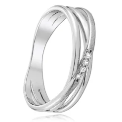 Balia Damen Fashion Ring aus 925 Silber Zirkonia weiß Gr.56 BAR023W56