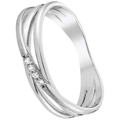 Balia Damen Fashion Ring aus 925 Silber Zirkonia weiß Gr.56 BAR023W56