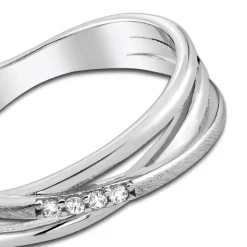 Balia Damen Fashion Ring aus 925 Silber Zirkonia weiß Gr.56 BAR023W56