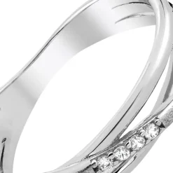 Balia Damen Fashion Ring aus 925 Silber Zirkonia weiß Gr.60 BAR023W60