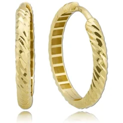 Balia Damen Feminin Creolen aus 333 Gelbgold BGO0117GO