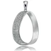 Balia Damen Kettenanhänger 925 Silber matt und poliert BAH0018SW