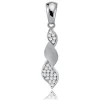 Balia Damen Kettenanhänger 925 Silber matt und poliert BAH0021SW