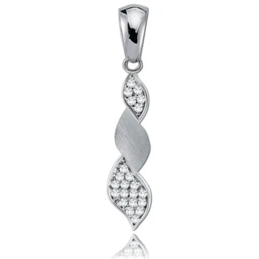 Balia Damen Kettenanhänger 925 Silber matt und poliert BAH0021SW