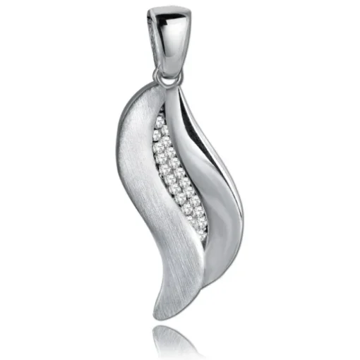 Balia Damen Kettenanhänger 925 Silber matt und poliert BAH0027SW