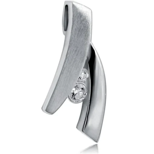 Balia Damen Kettenanhänger 925 Silber matt und poliert BAH0029SW