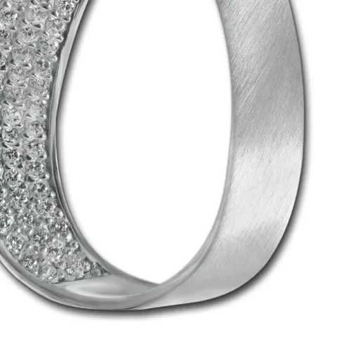 Balia Damen Kettenanhänger 925 Silber matt und poliert BAH0018SW