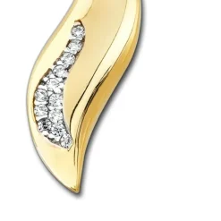 Balia Damen Kettenanhänger aus 333 Gelbgold mit Zirkonia BGH0004GW