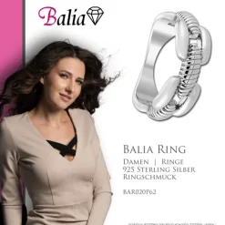 Balia Damen massiv Ring aus 925 Silber Gr.62 BAR020P62