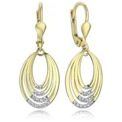 Balia Damen Ohrhänger aus 333 Gelbgold mit Zirkonia BGO0013GW