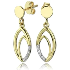 Balia Damen Ohrhänger aus 333 Gelbgold mit Zirkonia BGO0027GW