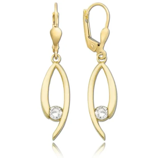Balia Damen Ohrhänger aus 333 Gelbgold mit Zirkonia BGO0124GW