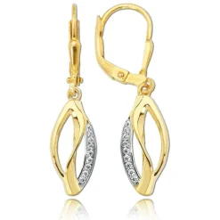 Balia Damen Ohrhänger aus 333 Gelbgold mit Zirkonia BGO0047GW