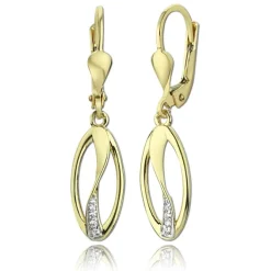 Balia Damen Ohrhänger aus 333 Gelbgold mit Zirkonia BGO0022GW