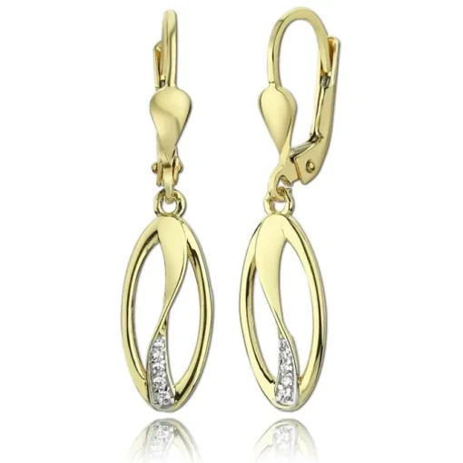 Balia Damen Ohrhänger aus 333 Gelbgold mit Zirkonia BGO0022GW