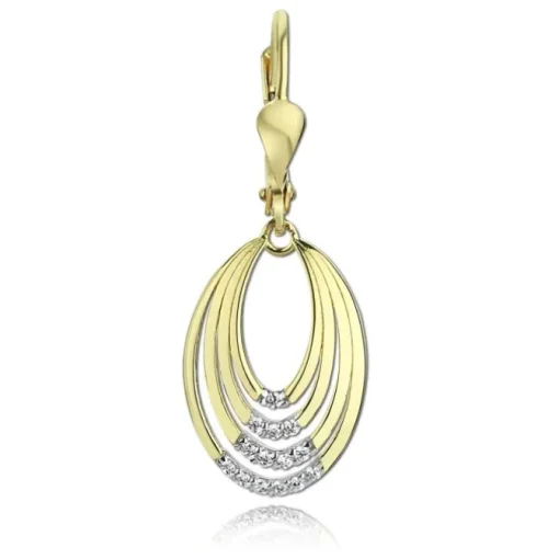 Balia Damen Ohrhänger aus 333 Gelbgold mit Zirkonia BGO0013GW