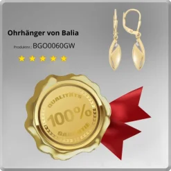 Balia Damen Ohrhänger aus 333 Gelbgold mit Zirkonia BGO0060GW