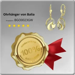 Balia Damen Ohrhänger aus 333 Gelbgold mit Zirkonia BGO0023GW