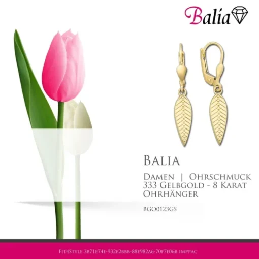 Balia Damen Ohrhänger aus 333 Gelbgold BGO0123GS