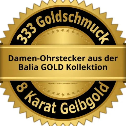 Balia Damen Ohrhänger aus 333 Gelbgold mit Zirkonia BGO0027GW