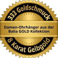 Balia Damen Ohrhänger aus 333 Gelbgold mit Zirkonia BGO0124GW