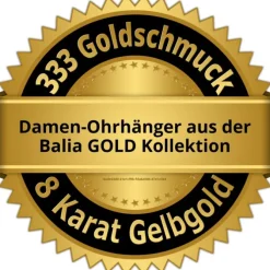 Balia Damen Ohrhänger aus 333 Gelbgold mit Zirkonia BGO0030GW