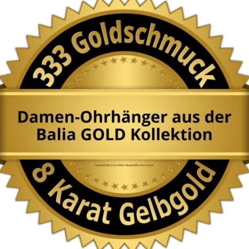 Balia Damen Ohrhänger aus 333 Gelbgold mit Zirkonia BGO0030GW
